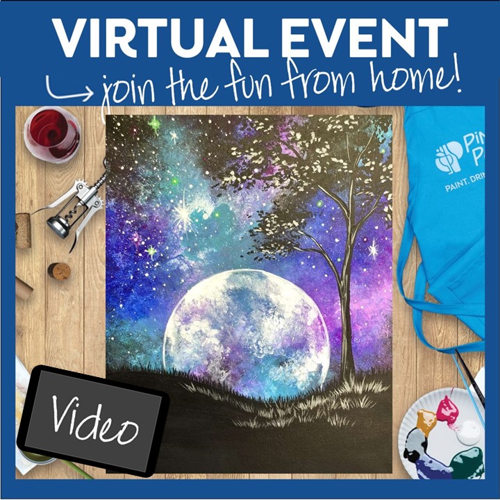 Celestial Evening ❤🎨 Painting Kits with Live Demonstration Option!